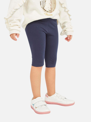 JUNIORS by Babyshop Short For Girls Casual Solid Pure Cotton(Blue, Pack of 1)