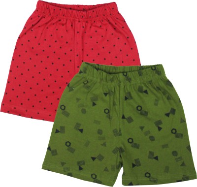 DIAZ Short For Boys & Girls Casual Printed Pure Cotton(Multicolor, Pack of 2)