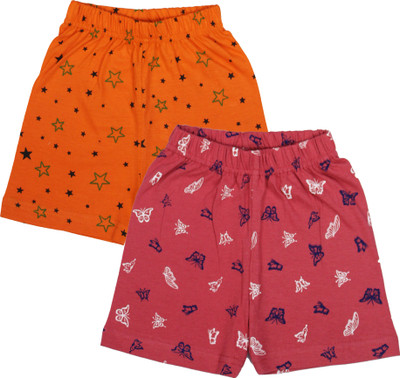 FASHA Short For Boys & Girls Casual Printed Pure Cotton(Multicolor, Pack of 2)