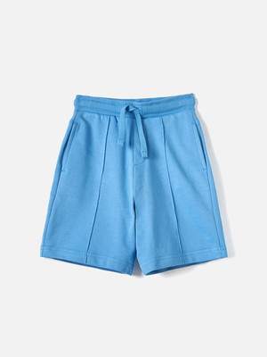 JUNIORS by Babyshop Short For Boys Casual Solid Pure Cotton(Blue, Pack of 1)