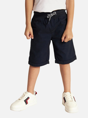 JUNIORS by Babyshop Short For Baby Boys Casual Solid Pure Cotton(Blue, Pack of 1)