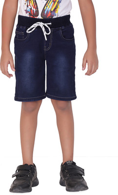 TAANIINDUSTRIES Short For Boys Casual Solid Denim(Light Blue, Pack of 1)
