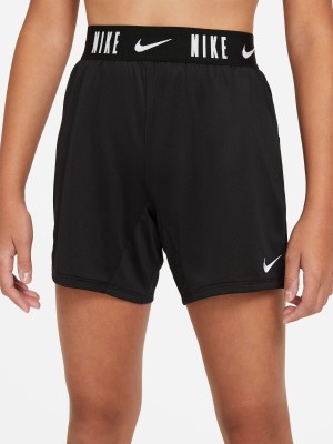 NIKE Short For Boys & Girls Casual Solid Polyester(Black, Pack of 1)