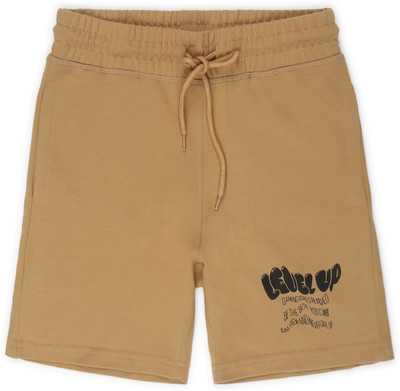 PROVOGUE Short For Boys Casual Printed Cotton Blend(Beige, Pack of 1)