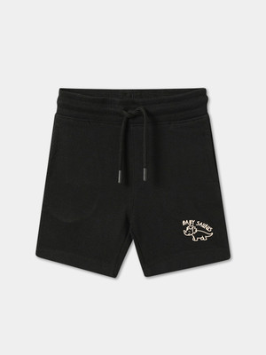 R&B Short For Baby Boys Casual Solid Pure Cotton(Black, Pack of 1)
