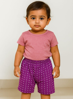 smileygaarments Short For Baby Boys & Baby Girls Casual Printed Cotton Blend(Multicolor, Pack of 5)