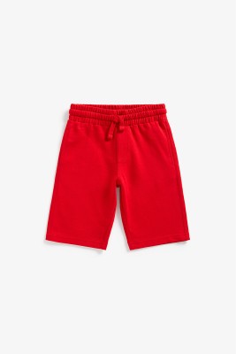 Mothercare Short For Boys Casual Solid Cotton Blend(Red, Pack of 1)