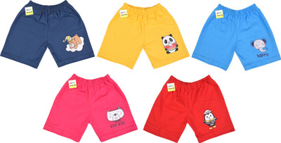 Kwitchy Short For Baby Boys & Baby Girls Casual Printed Cotton Blend(Multicolor, Pack of 5)