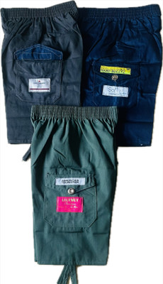 Fragment Short For Boys & Girls Casual Printed Cotton Blend(Multicolor, Pack of 3)