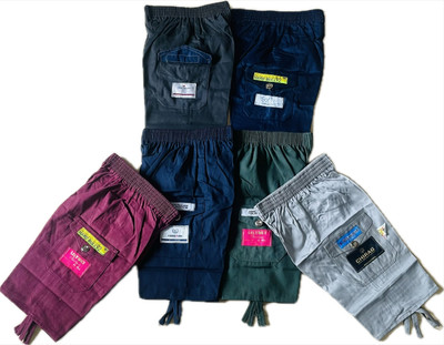 SOLIVAGANT Short For Boys & Girls Party Applique Cotton Lycra(Multicolor, Pack of 6)