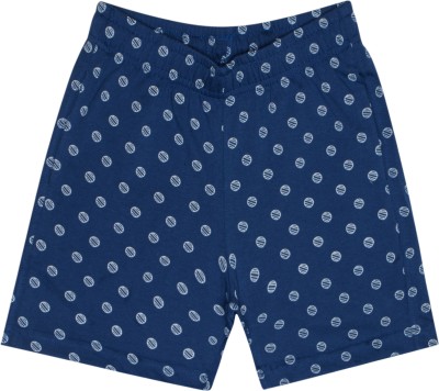 BodyCare Short For Boys Casual Printed Cotton Blend(Dark Blue, Pack of 1)