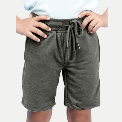 Rad prix Short For Boys Casual Solid Pure Cotton(Dark Green, Pack of 1)