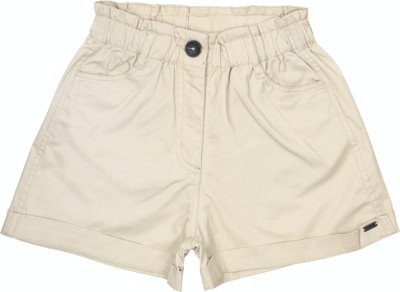 PETER ENGLAND Short For Boys Casual Solid Pure Cotton(Beige, Pack of 1)