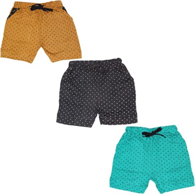 CHACKO Short For Baby Boys & Baby Girls Casual Self Design Cotton Blend(Multicolor, Pack of 3)