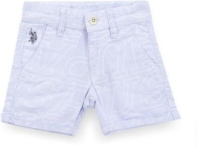 U.S. POLO ASSN. Short For Boys Casual Solid Pure Cotton(Light Blue, Pack of 1)