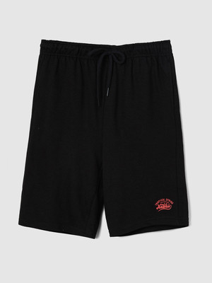 MAX Short For Boys Casual Solid Pure Cotton(Black, Pack of 1)