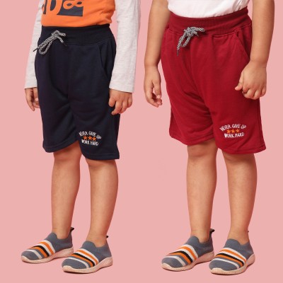 DRESSBASE Short For Boys Casual Solid, Printed Polycotton(Multicolor, Pack of 2)