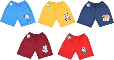Funtus Short For Baby Boys & Baby Girls Casual Printed Cotton Blend(Multicolor, Pack of 4)