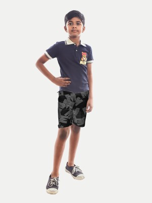 Rad prix Short For Boys Casual Printed Pure Cotton(Beige, Pack of 1)