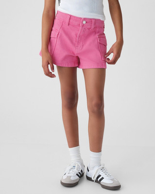GAP Short For Girls Casual Solid Pure Cotton(Pink, Pack of 1)