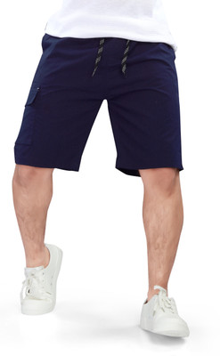 UNOSEVEN Short For Boys Casual Solid Pure Cotton(Dark Blue, Pack of 1)