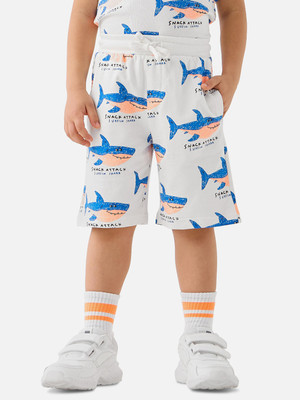 JUNIORS by Babyshop Short For Baby Boys Casual Printed Pure Cotton(Beige, Pack of 1)