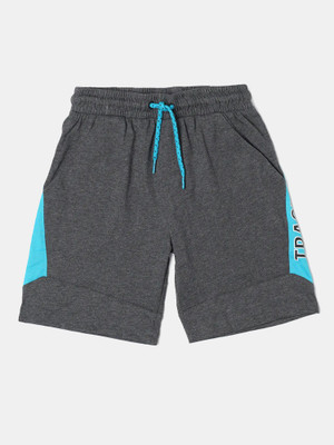 JOCKEY Short For Boys Casual Graphic Print Cotton Blend(Grey, Pack of 1)