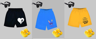 VEE SAA Short For Boys Casual Printed Pure Cotton(Multicolor, Pack of 3)