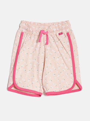 DIXCY SCOTT SLIMZ Short For Girls Casual Printed Pure Cotton(Pink, Pack of 1)