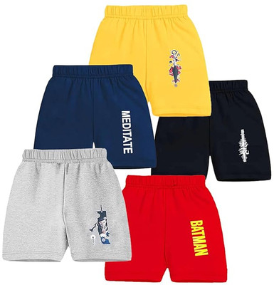 Amuthan aadhan Short For Boys & Girls Casual Printed Pure Cotton(Multicolor, Pack of 5)
