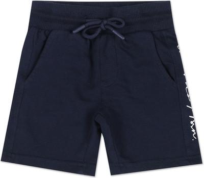 U.S. POLO ASSN. Short For Boys Casual Solid Pure Cotton(Blue, Pack of 1)