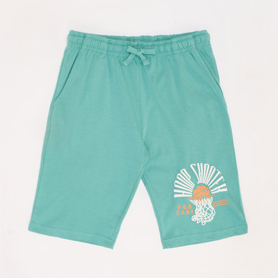 Pantaloons Junior Short For Boys Casual Solid Cotton Blend(Light Blue, Pack of 1)