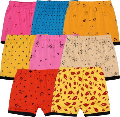 Ayvina Short For Baby Boys & Baby Girls Casual Printed Cotton Blend(Multicolor, Pack of 8)