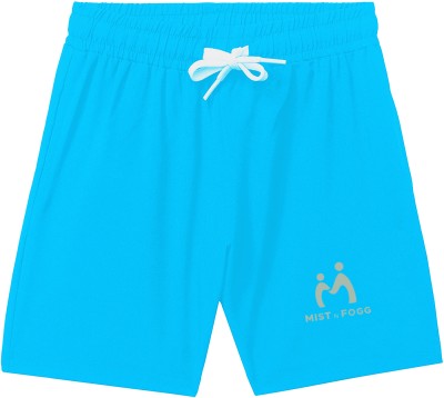 MIST N FOGG Short For Boys Casual Solid Polyester(Blue, Pack of 1)