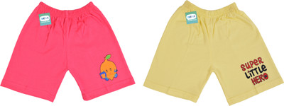 Funtus Short For Baby Boys & Baby Girls Casual Graphic Print Cotton Blend(Multicolor, Pack of 2)