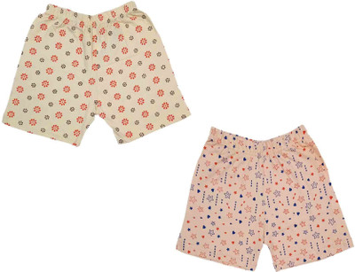 Kavyu Short For Boys Casual Printed Cotton Blend(Multicolor, Pack of 3)