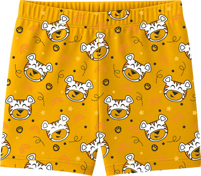 Kwitchy Short For Baby Boys & Baby Girls Casual Printed Cotton Blend(Yellow, Pack of 1)