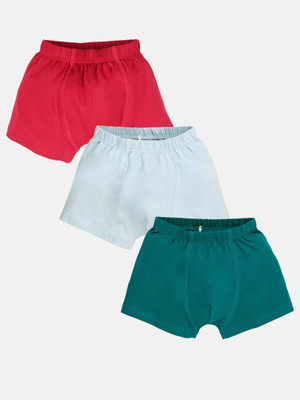KiddoPanti Short For Boys Casual Solid Cotton Lycra(Multicolor, Pack of 3)