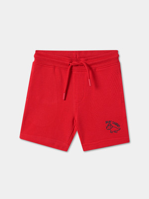 R&B Short For Baby Boys Casual Solid Pure Cotton(Red, Pack of 1)