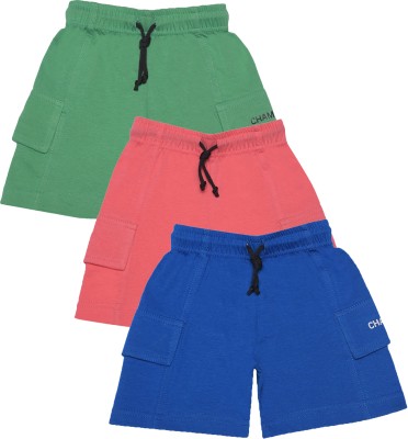 Dollar Champion Kids Short For Boys Casual Solid Pure Cotton(Multicolor, Pack of 3)