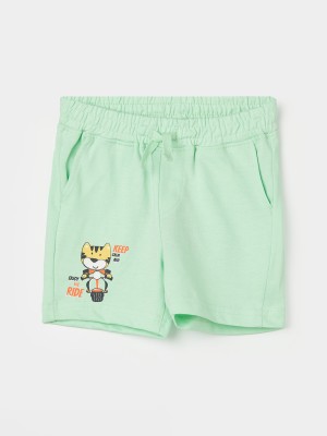 JUNIORS Short For Baby Boys Casual Solid Cotton Blend(Green, Pack of 1)