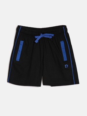 Dixcy Scott Originals Short For Boys Casual Self Design Cotton Blend(Black, Pack of 1)