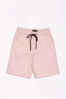 Allen Solly Short For Boys Casual Solid Pure Cotton(Pink, Pack of 1)