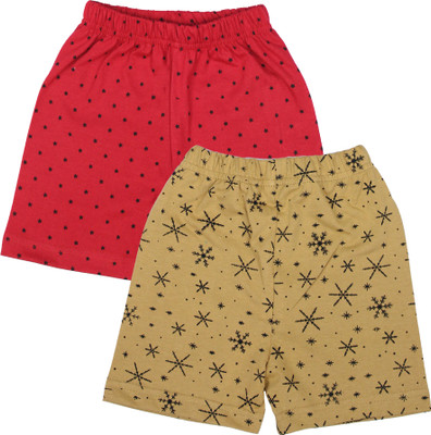 MYO Short For Boys & Girls Casual Printed Pure Cotton(Multicolor, Pack of 2)