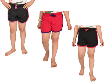 IndiWeaves Short For Boys Casual Solid Pure Cotton(Multicolor, Pack of 3)