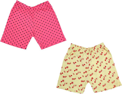 Kavyu Short For Boys Casual Printed Cotton Blend(Multicolor, Pack of 2)