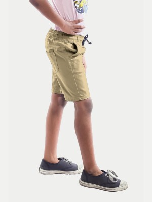 Rad prix Short For Boys Casual Solid Pure Cotton(Beige, Pack of 1)