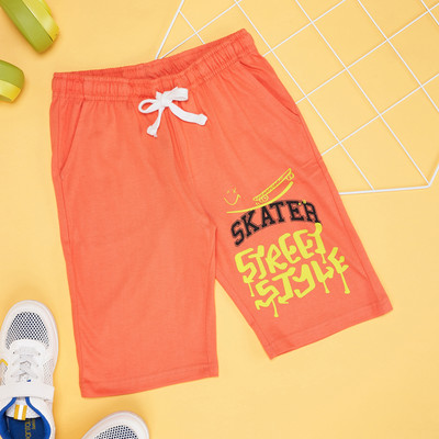 Pantaloons Junior Short For Boys Casual Solid Pure Cotton(Pink, Pack of 1)