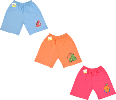 Kwitchy Short For Baby Boys & Baby Girls Casual Printed Cotton Blend(Multicolor, Pack of 3)