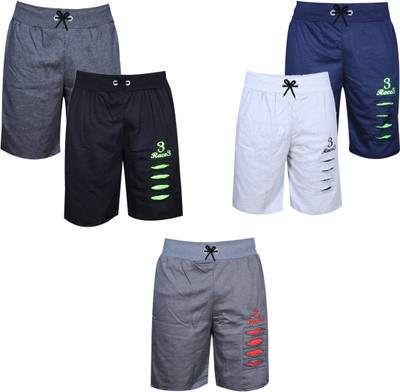 CUTE TREND Short For Boys Casual Printed Pure Cotton(Multicolor, Pack of 5)